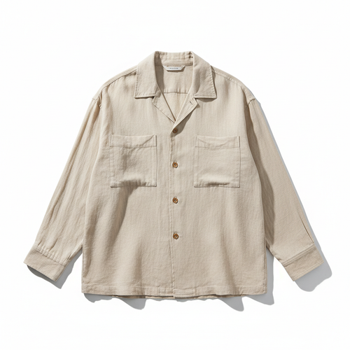 Erkek Keten Overshirt - Stüdyo