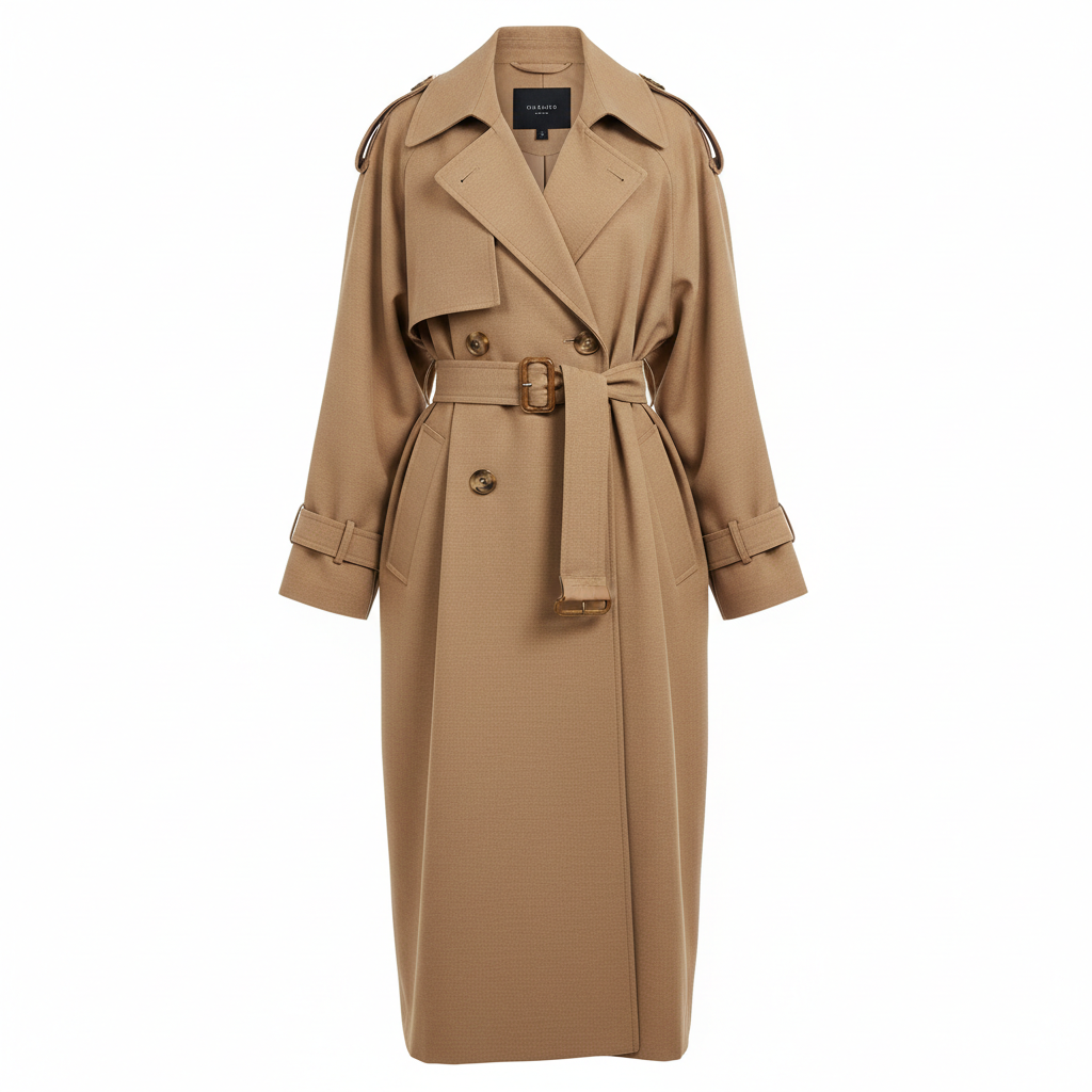 Kadın Oversize Trençkot - Stüdyo